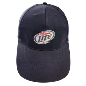 Miller Lite Beer Navy Blue Baseball Cap‎ Hat Acme Merchandise Adjustable Strap